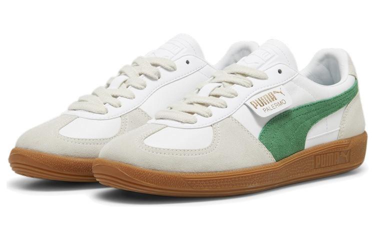 PUMA Палермо Уайт Аркайв Грин Гам — белый бежевый зеленый, цвет White Beige Green — фото 4
