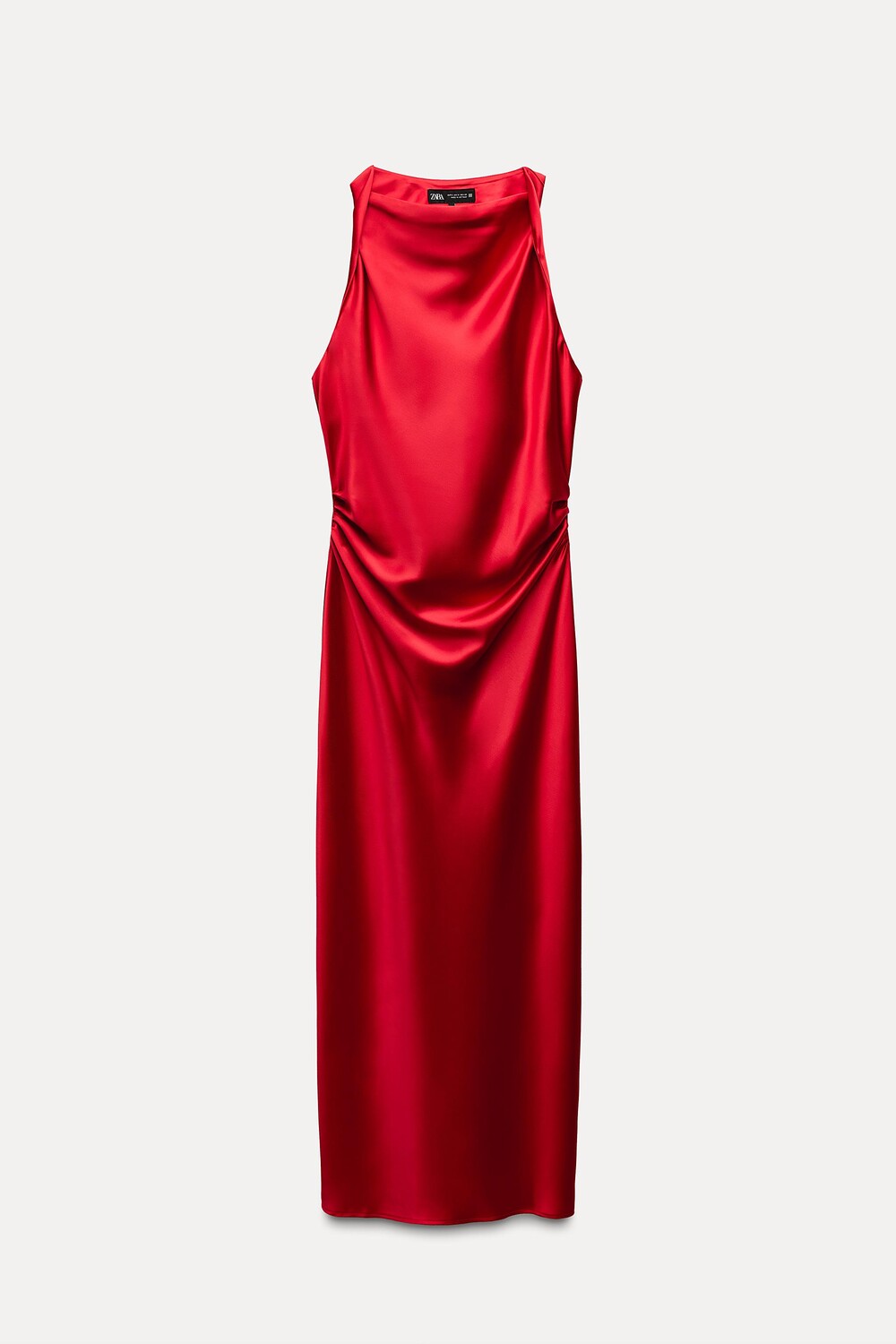 

Платье Zara Satin Midi, красный