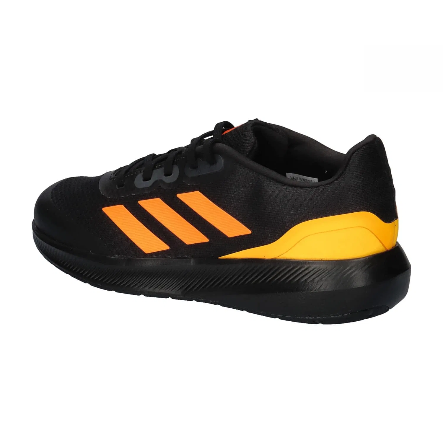 Детские кроссовки для мальчиков легкие Runfalcon 3.0k Adidas, Core Black Screaming Orange Solar Gold — фото 4