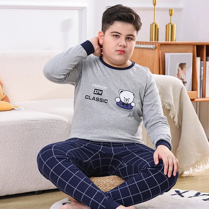 Детское термобелье с принтом Cotton Gene, Light Gray Bear — фото 3