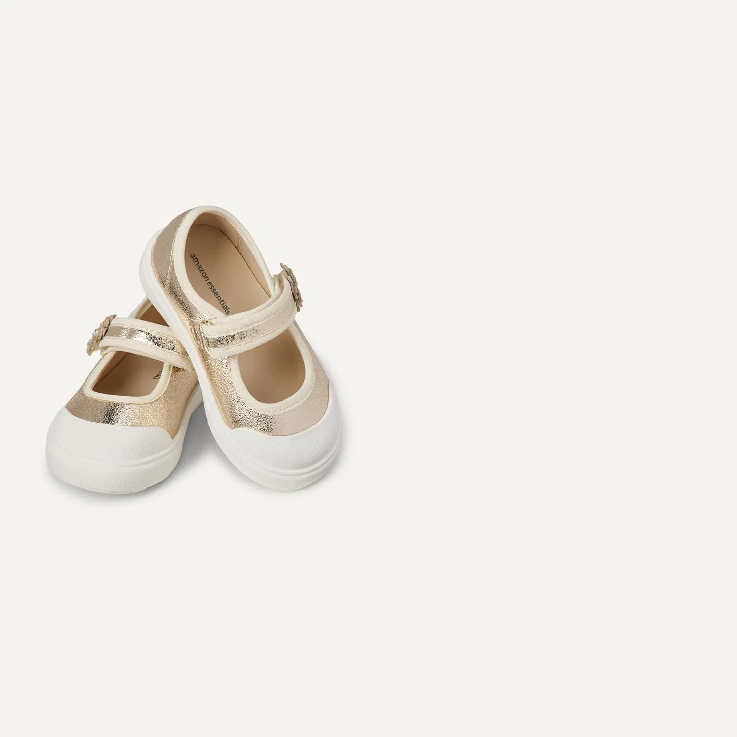 Детские кроссовки для девочек Mary Jane Sneakers Amazon Essentials, Metallic Gold — фото 3