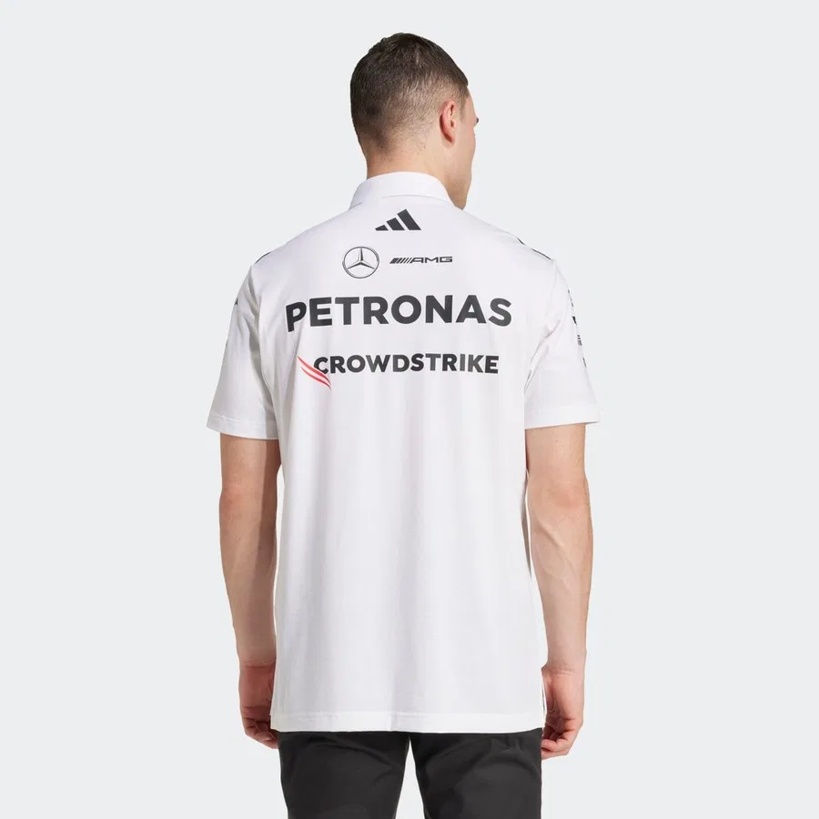 Мужская футболка-поло с длинным рукавом MER TM POLO WM JW0586 adidas, Белый — фото 2