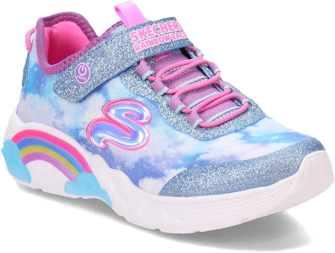 Детские кроссовки для девочек Rainbow Racer Skechers, Blue — фото 2