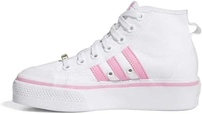 Детские кроссовки для девочек Nizza Platform Mid adidas, Pink — фото 3