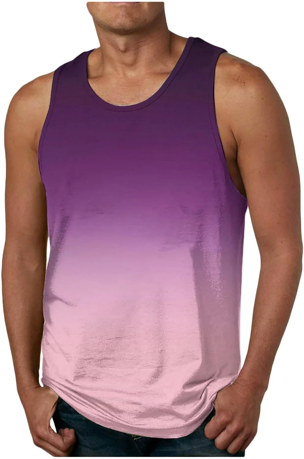 Мужская свободная майка для тренировок Gradient, Purple
