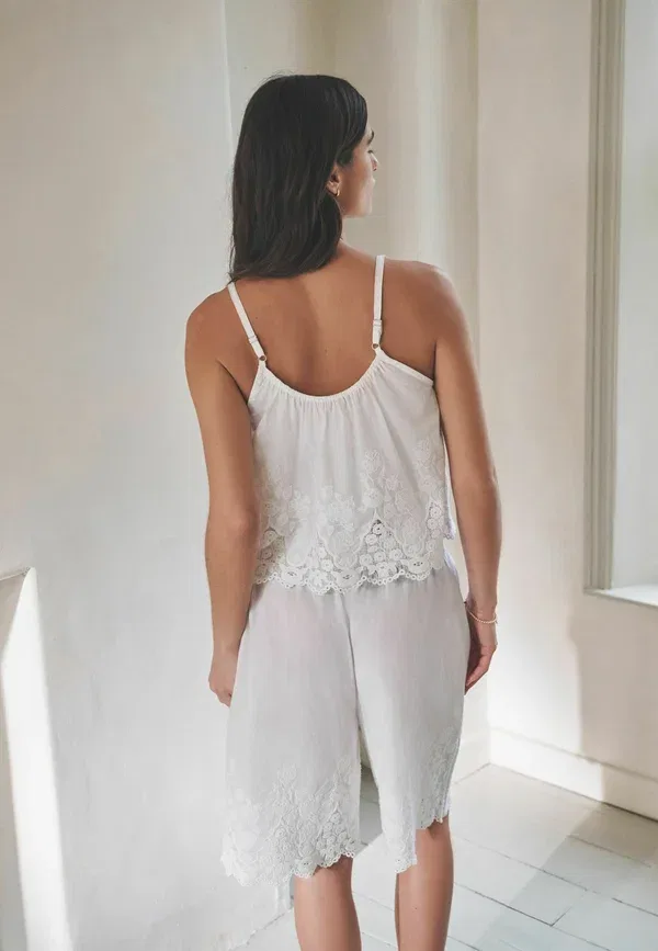 Пижамный комплект из хлопка Pyjama set Next, White, белый