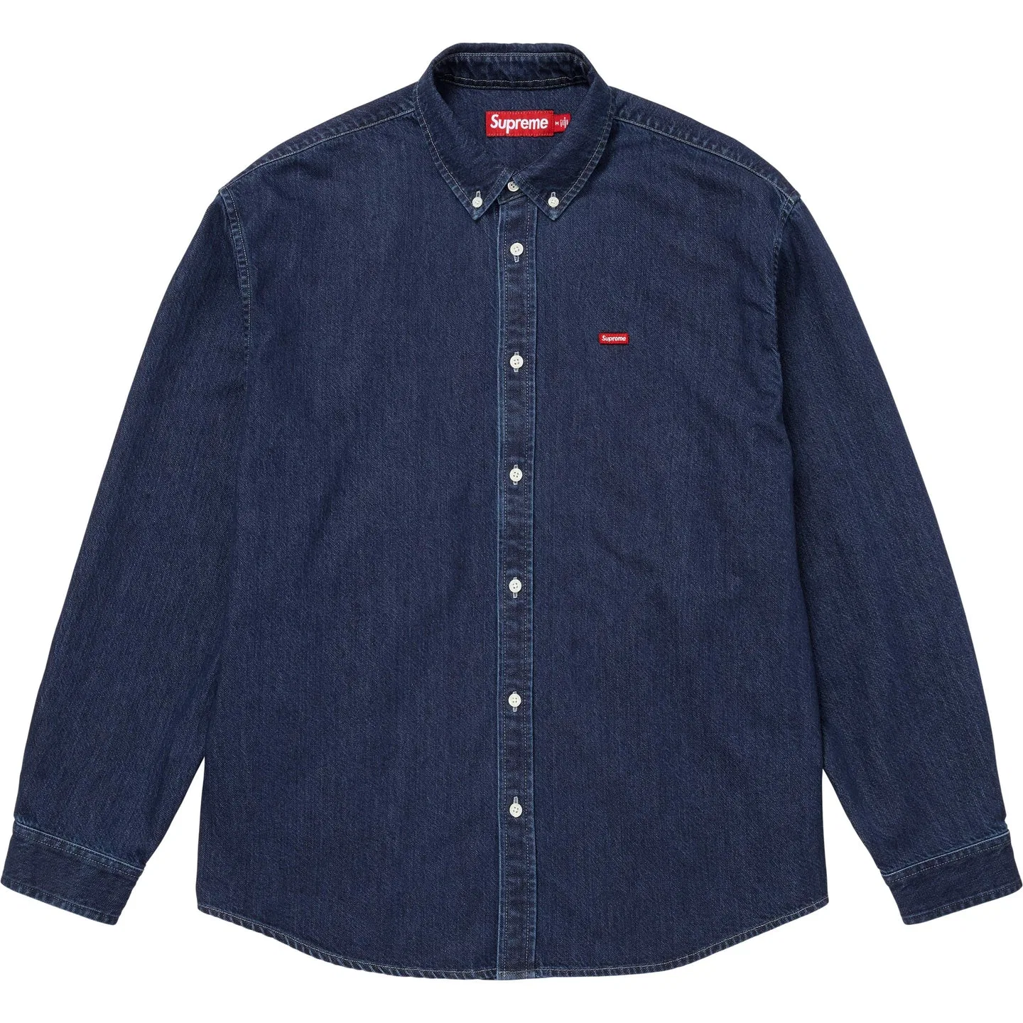 Детская рубашка с отложным воротником прямого кроя Supreme, Indigo