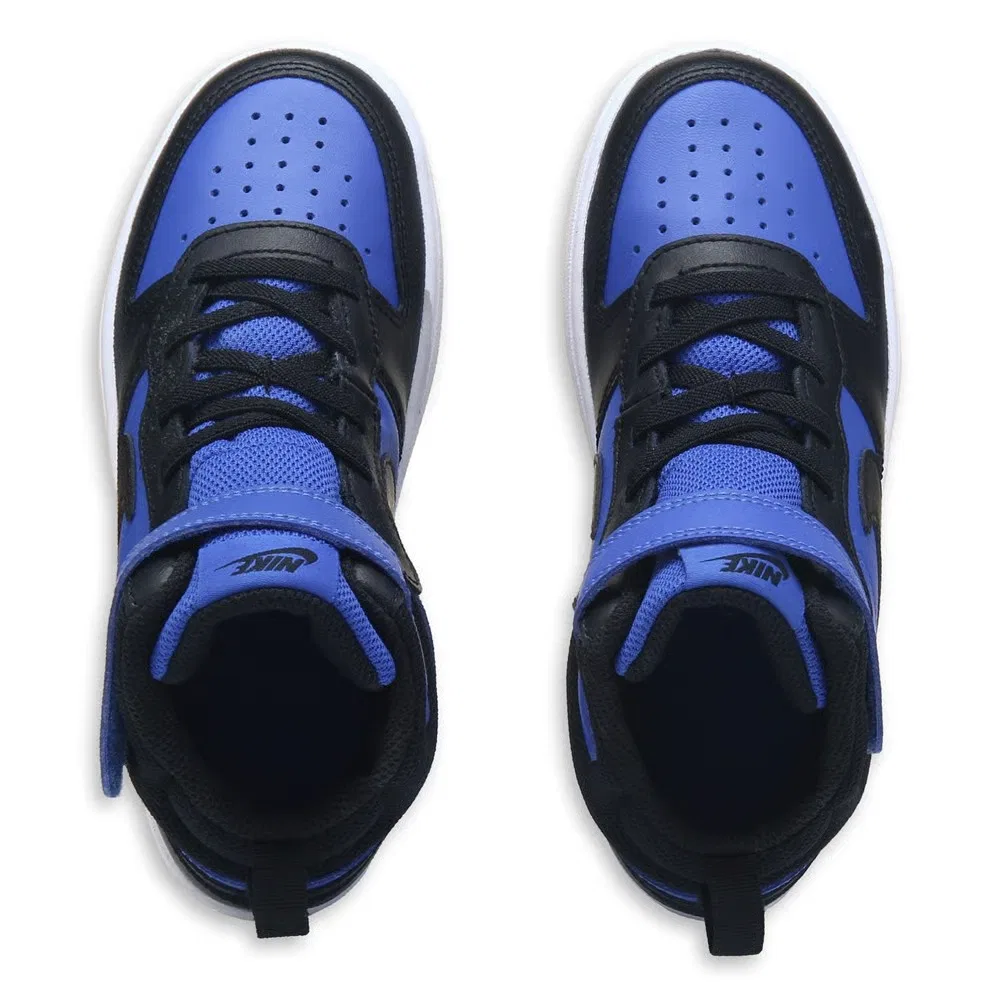 Детские высокие кроссовки Court Borough Mid 2 Nike, Black/Royal — фото 4