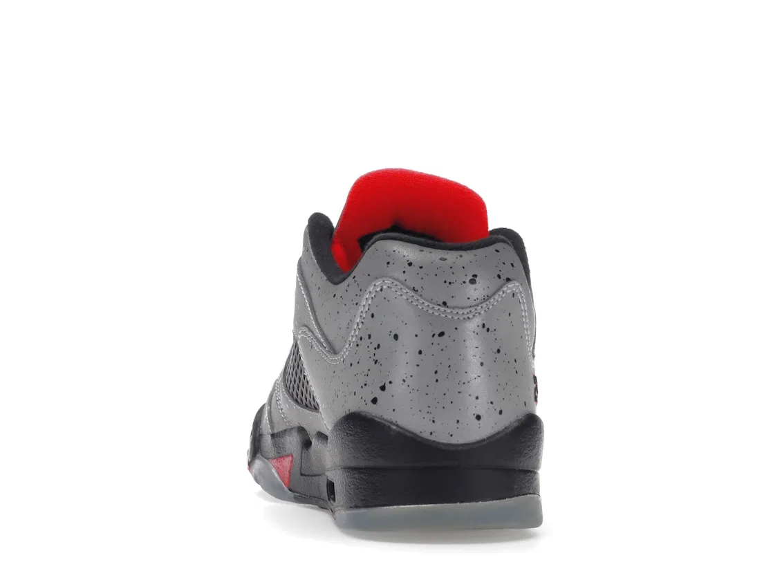 Детские кроссовки Lifestyle Jordan 5 Retro Low Jordan, Reflective Silver/Infrared 23-Black — фото 4