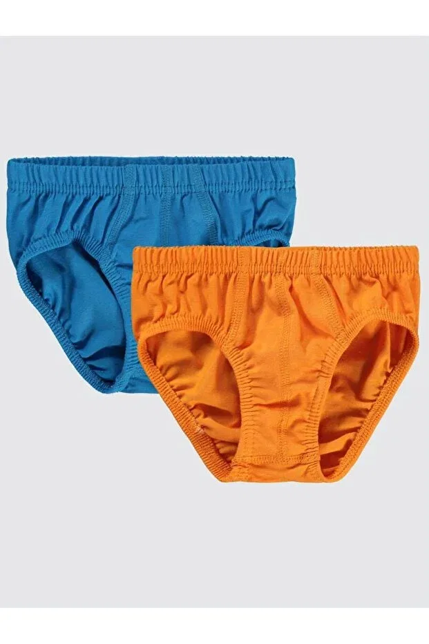 Детские трусы для мальчиков хлопковые комплект 2 шт Civil Boys, Saks-Orange