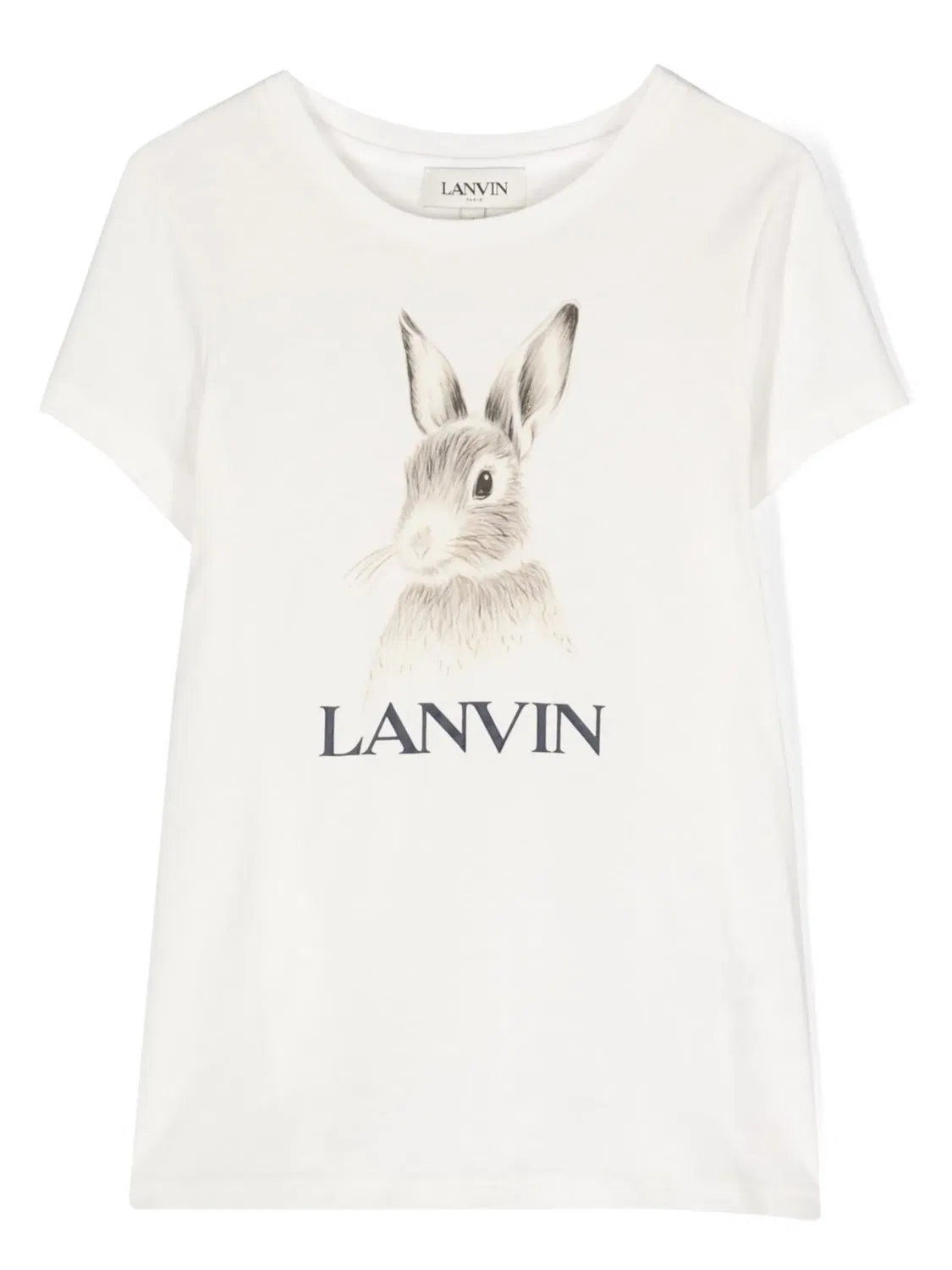 Футболка с принтом кролика Botanica Lanvin, белый