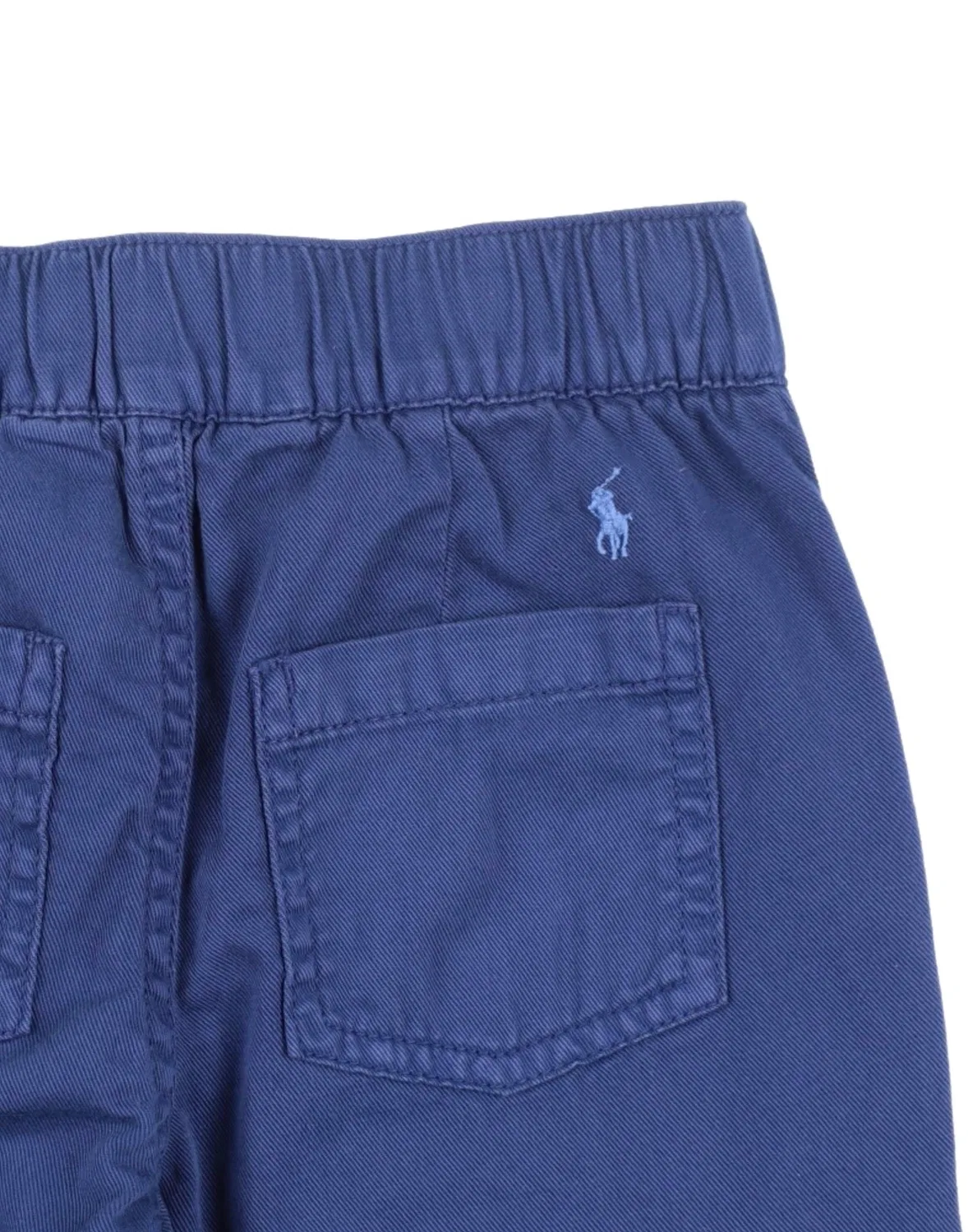 Детские брюки из хлопкового твила с прямым кроем Polo Ralph Lauren, темно‑синий — фото 3