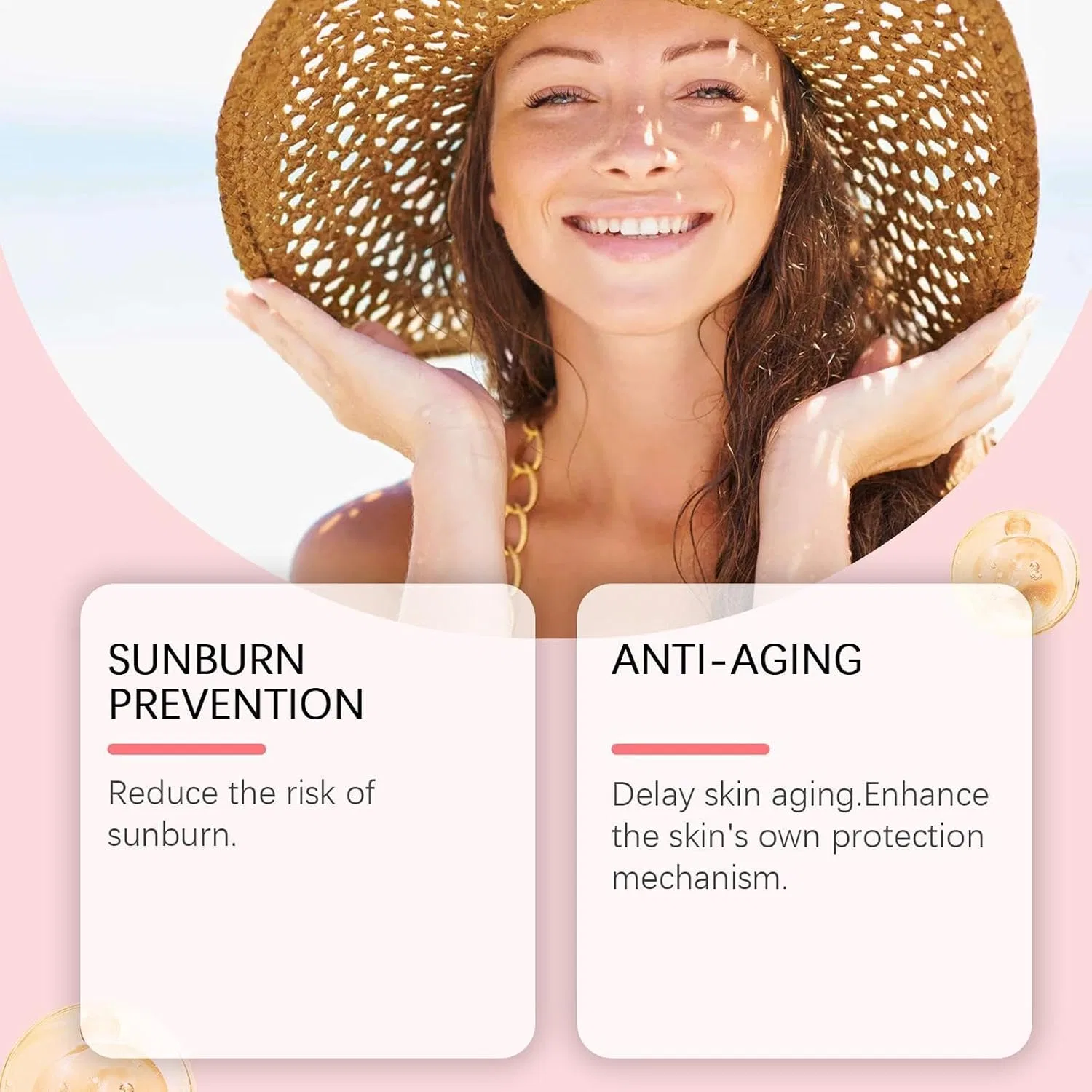 Солнцезащитный крем для лица, SPF50+, Generisch, 50 г — фото 3