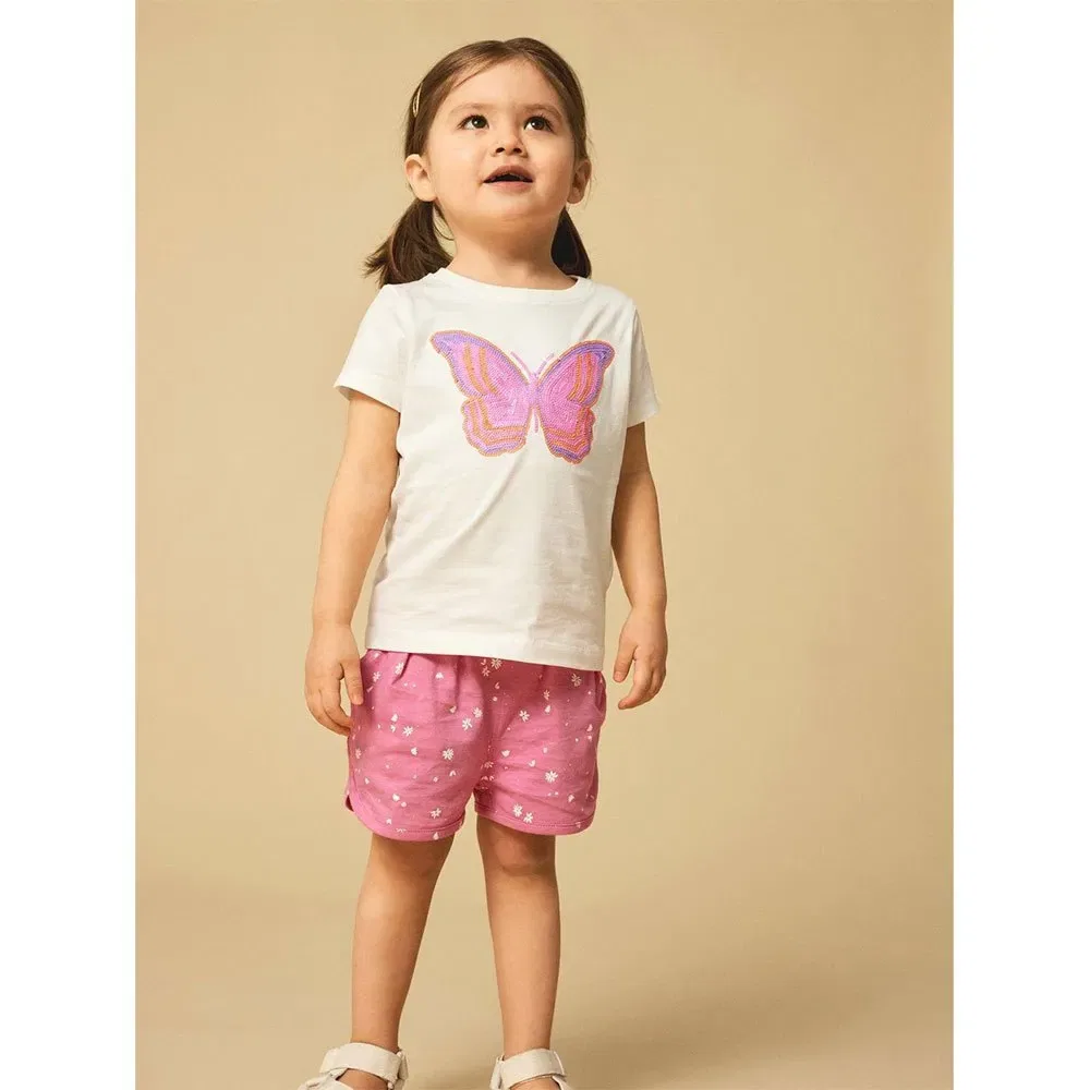 Детские шорты для девочек хлопковые Henra Name it, Pink — фото 4