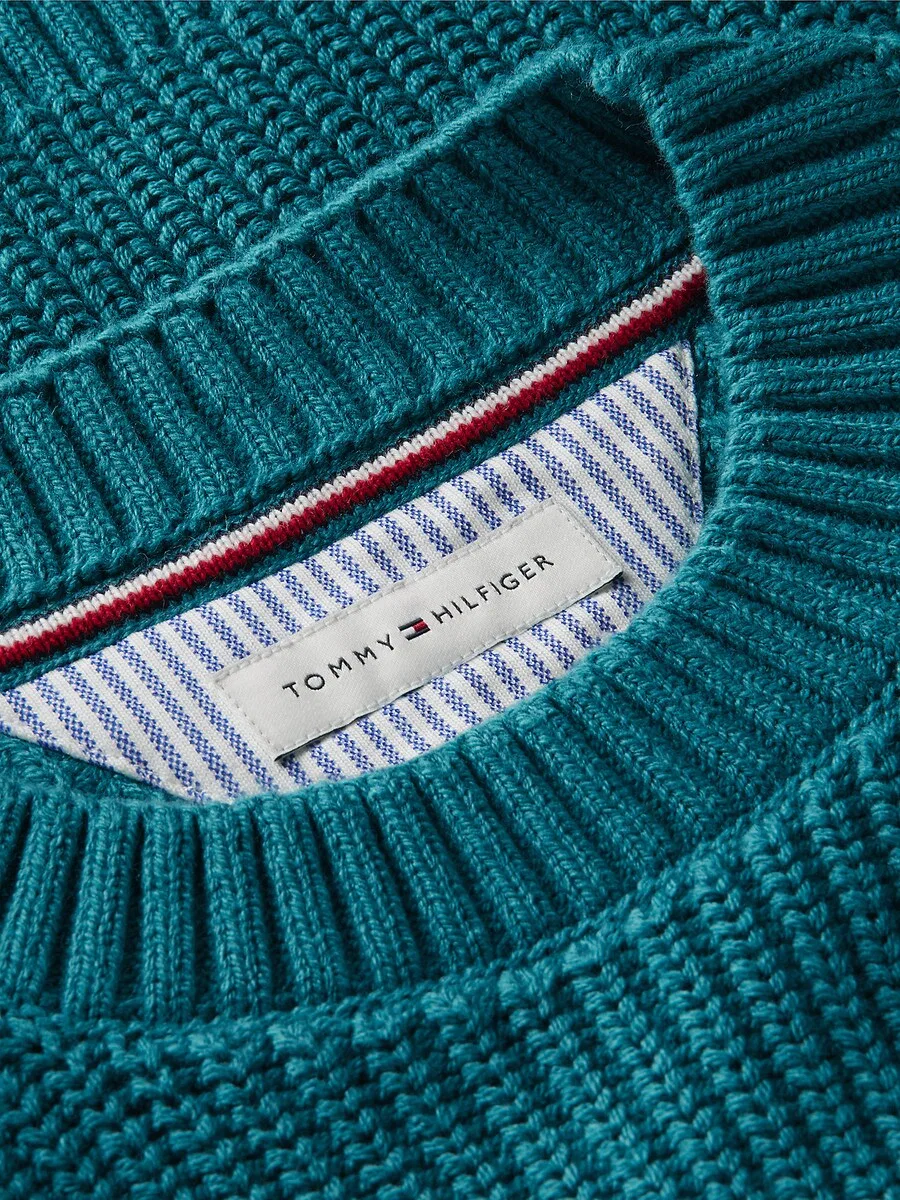 Свитер TOMMY HILFIGER 'Heritage' цвета Petrol — фото 2