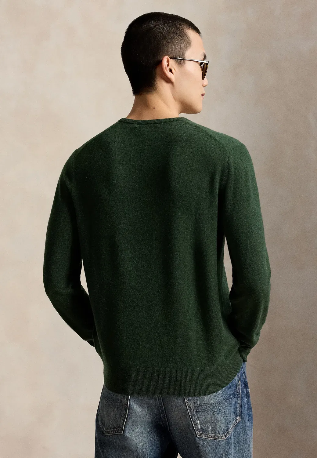 Шерстяной джемпер с круглым вырезом Polo Ralph Lauren, Lodgepole Pine Heather — фото 3