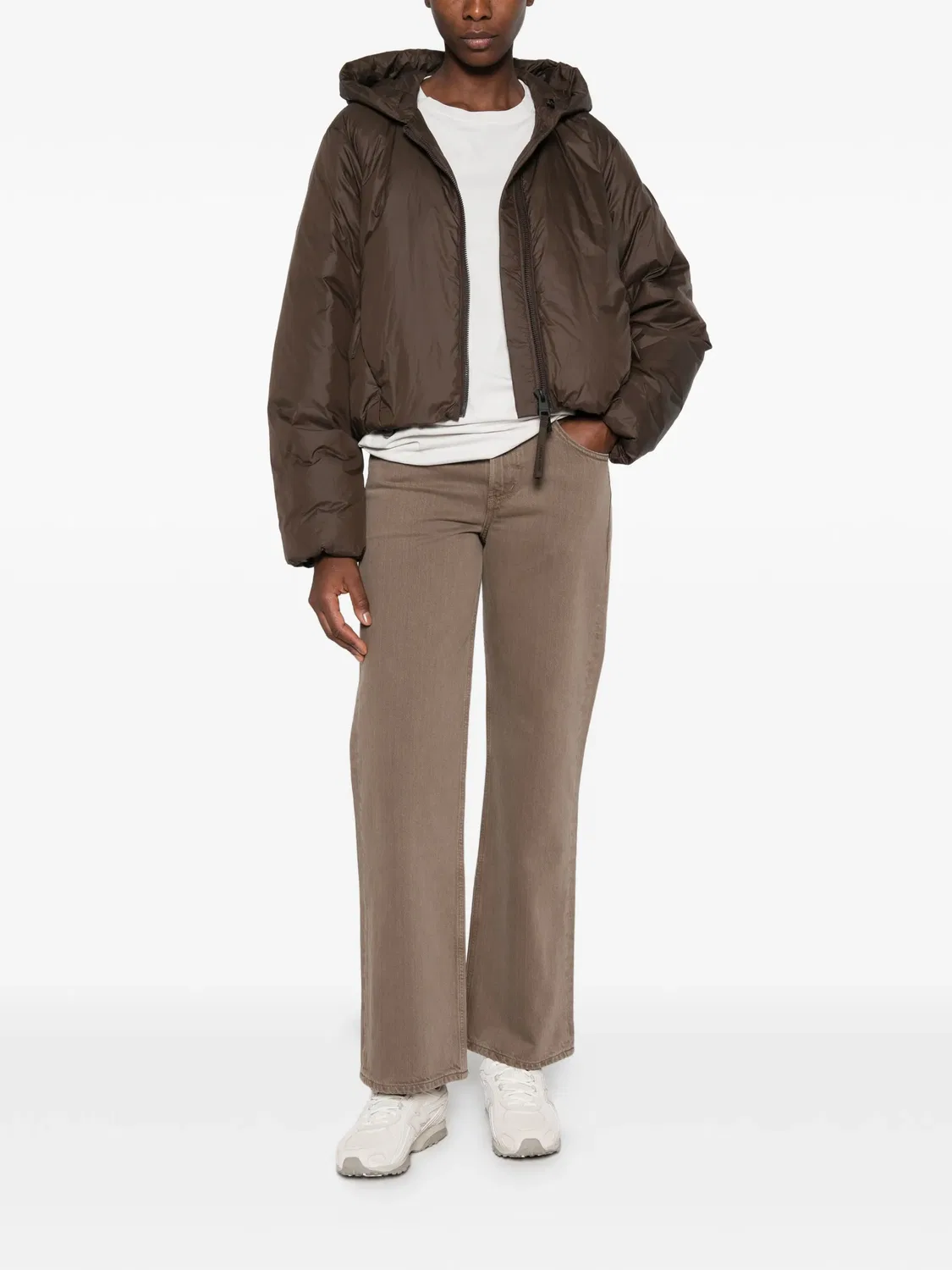 Стеганая пуховая куртка Elba коричневая Canada Goose, коричневый — фото 4