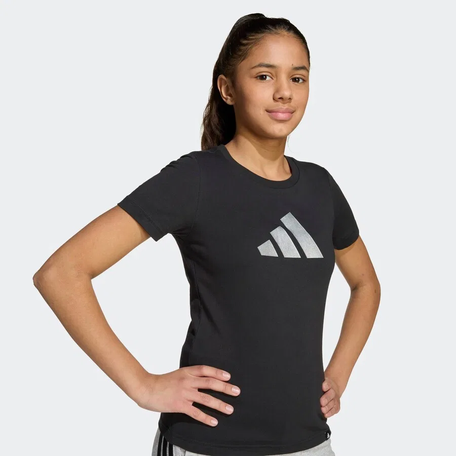 Футболка ADIDAS SPORTSWEAR черного цвета — фото 3