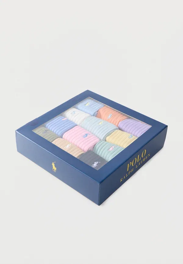Носки комплект 12 пар хлопок Crew sock Polo Ralph Lauren, Multi-coloured, мультиколор — фото 2