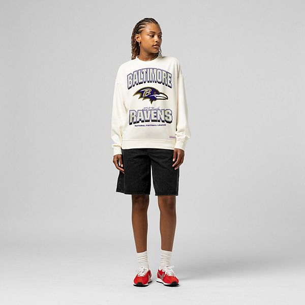 

Женский свитшот cream baltimore ravens tonal arch Mitchell & Ness