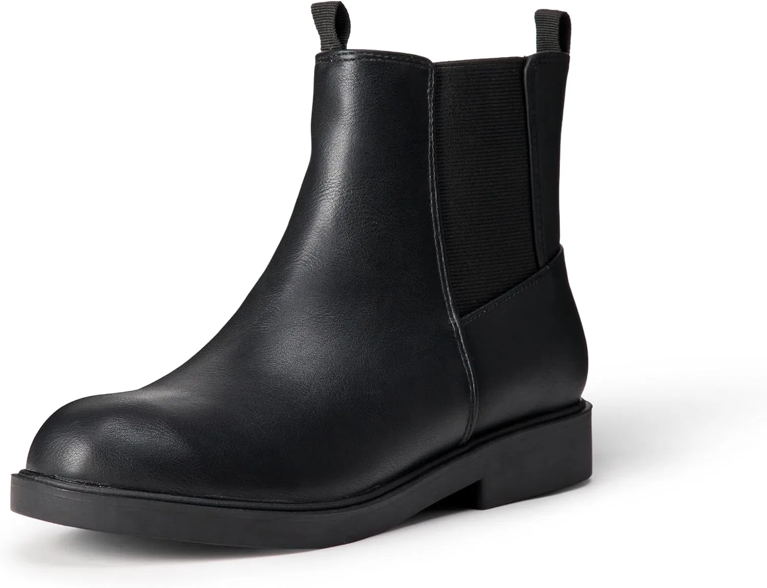 Детские ботинки-челси для девочек Amazon Essentials, Black Faux Leather