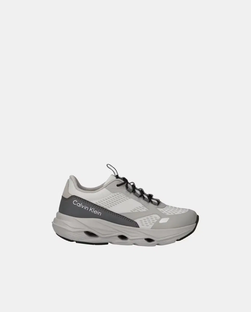 Детские кроссовки для мальчиков с эластичными шнурками Deportivo runner Calvin Klein, Gris Topo