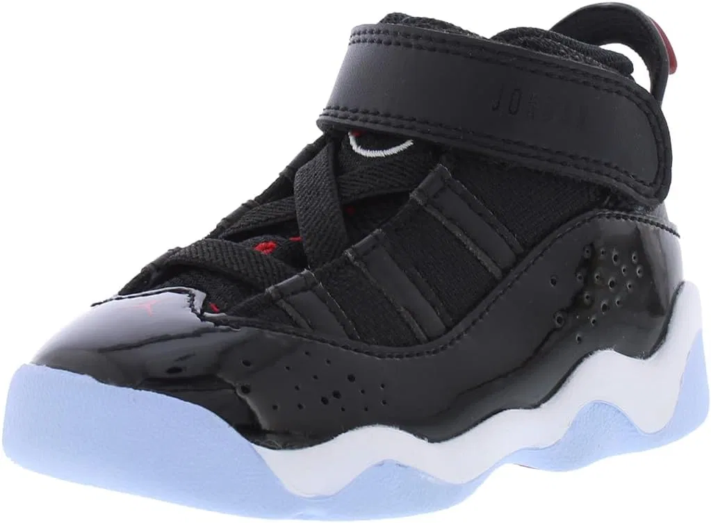 Детские кроссовки для мальчиков Jordan 6 Rings Nike, Black/Gym Red/White