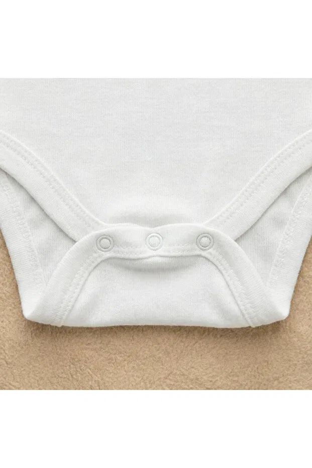 Детское боди с принтом Basics Novera, Белый — фото 3