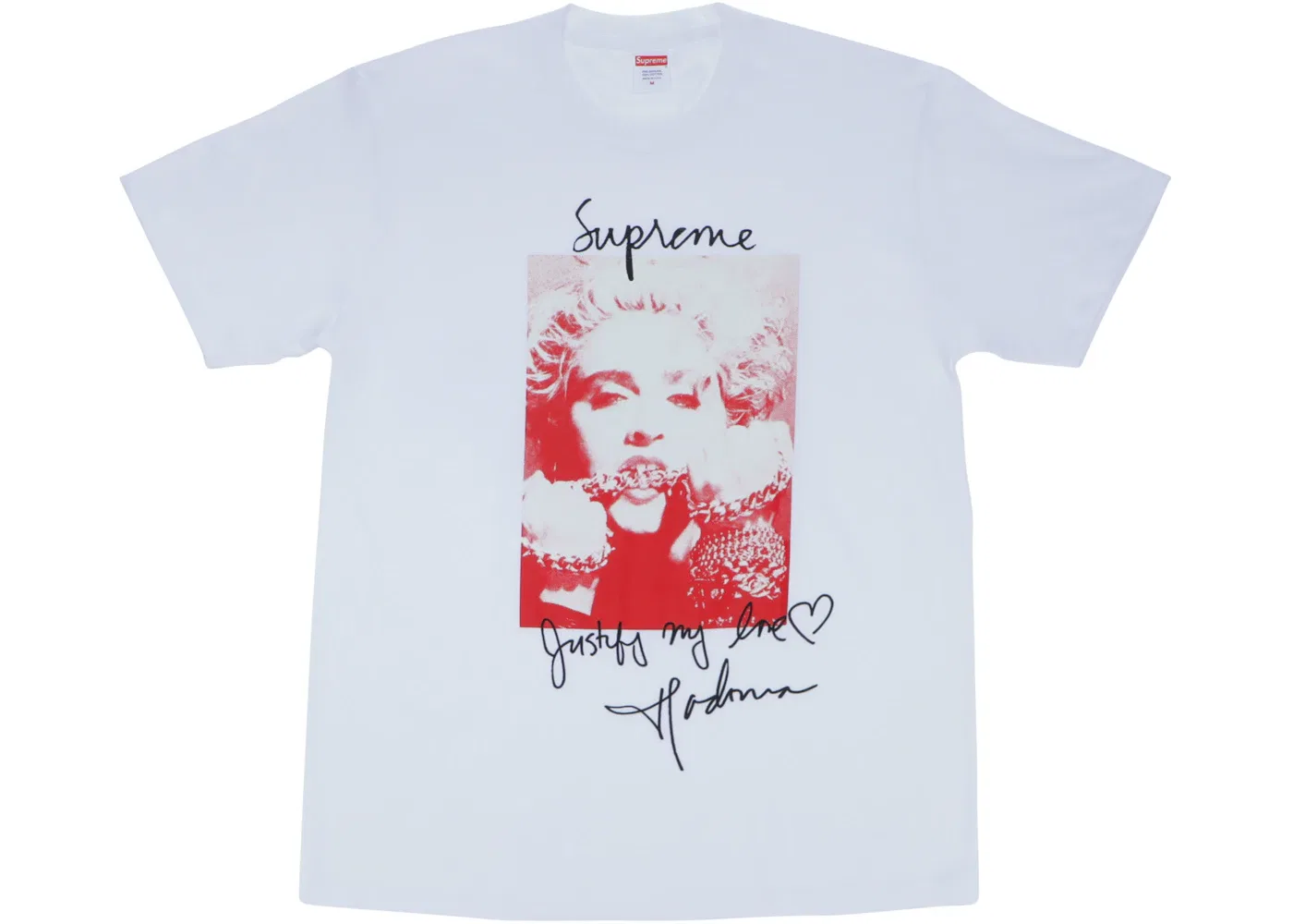 Мужская футболка с принтом Madonna Supreme Tee, White