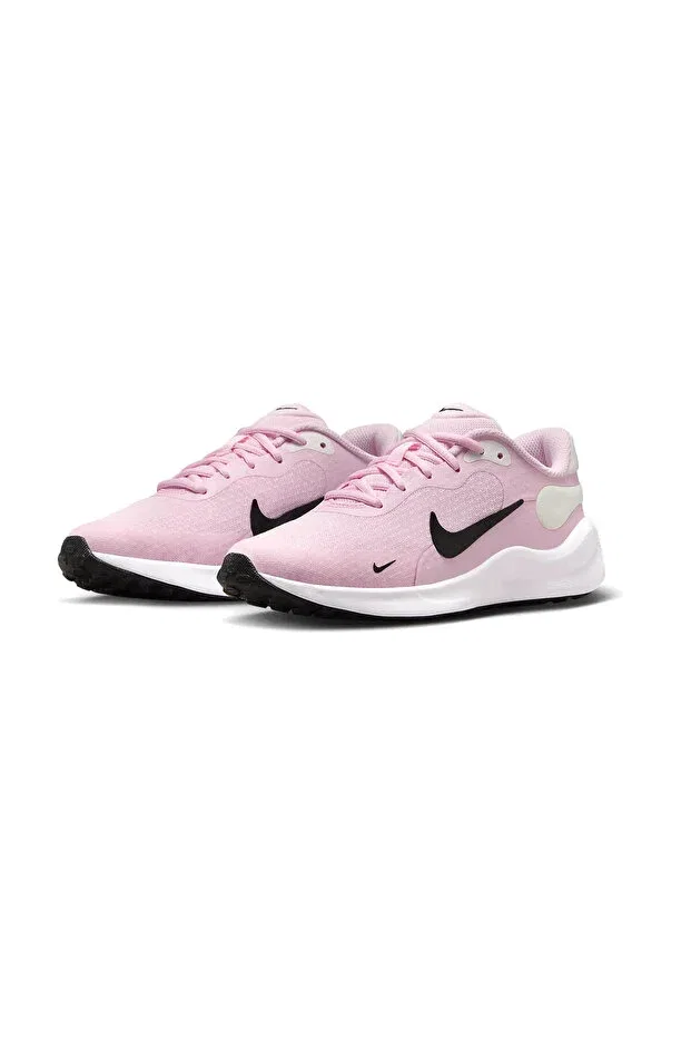 Детские кроссовки для девочек текстильные Revolution 7 gs Nike, Pink Foam/Summit White/White/Black