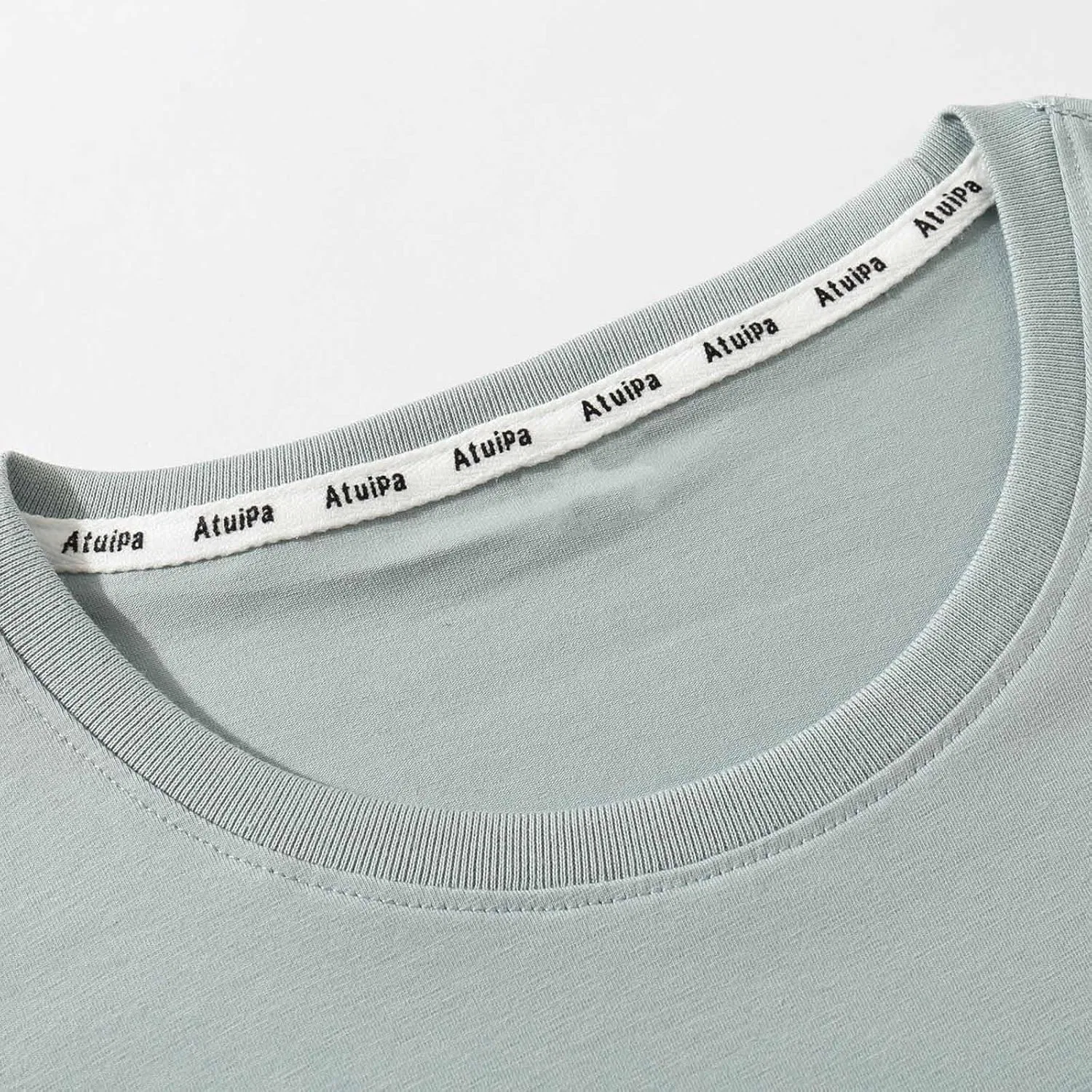 Мужская хлопковая футболка с круглым вырезом, Mint Green — фото 4