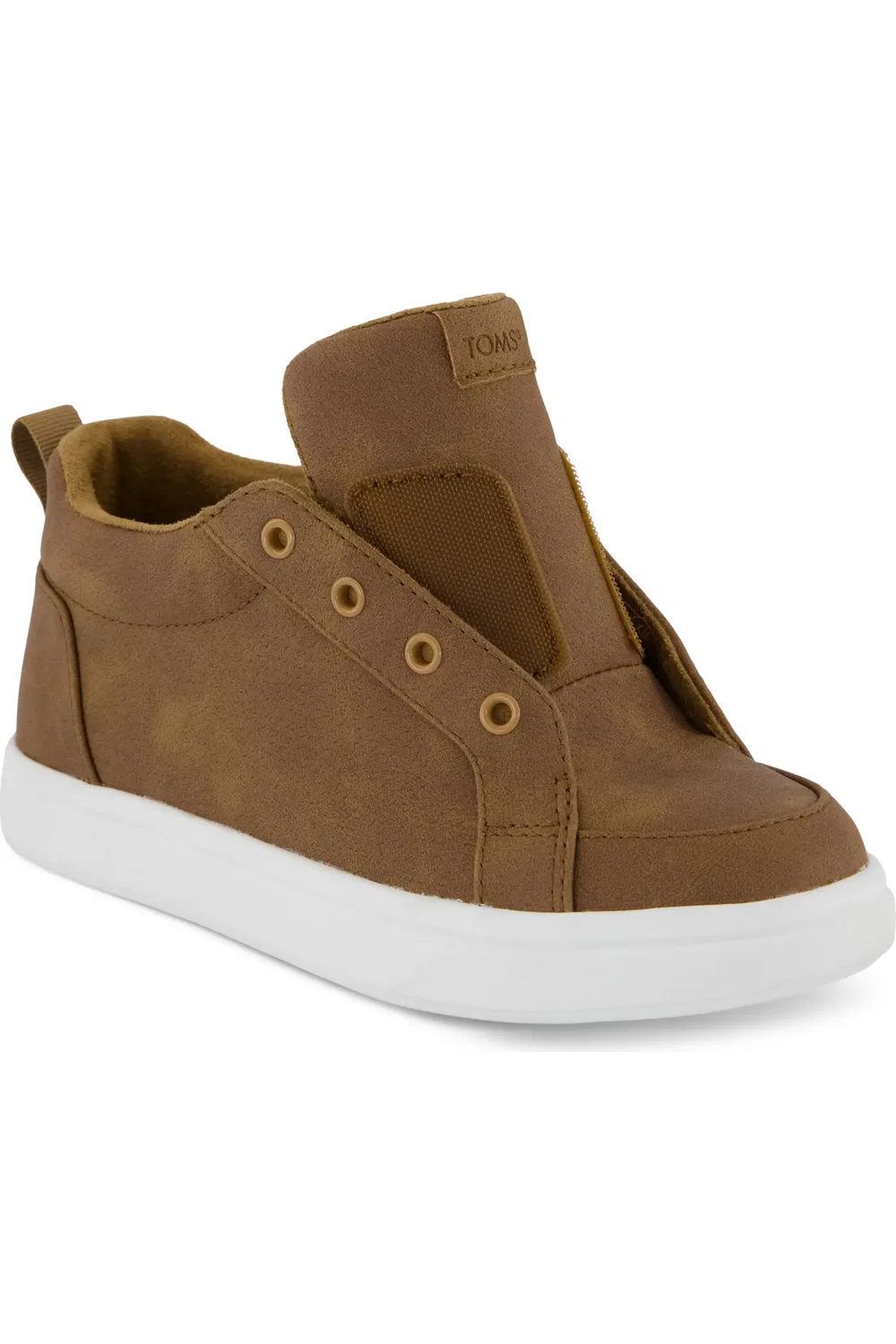 Детские кроссовки спортивные на липучках Cruz Mid Slip-On TOMS, коричневый — фото 4