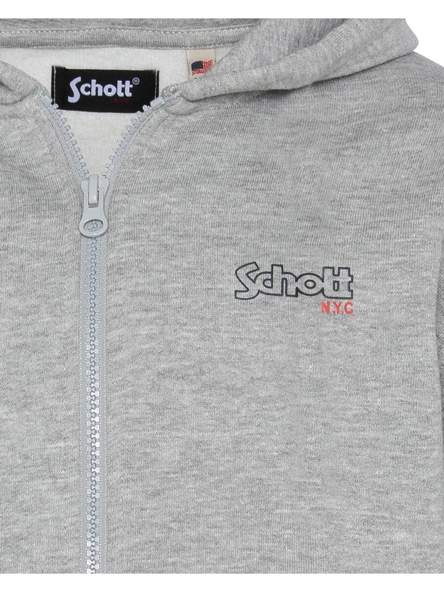 Свитшот Schott NYC серого цвета — фото 2