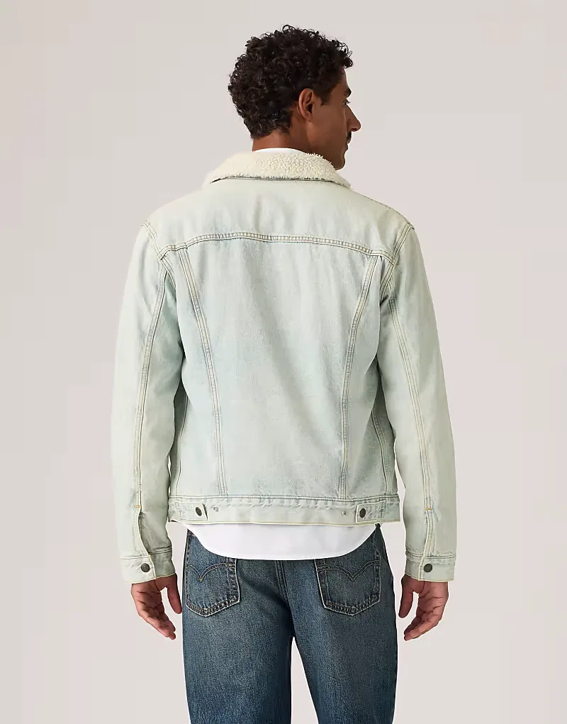 Куртка-тракер sherpa type iii из вельвета Levi's, голубой — фото 2