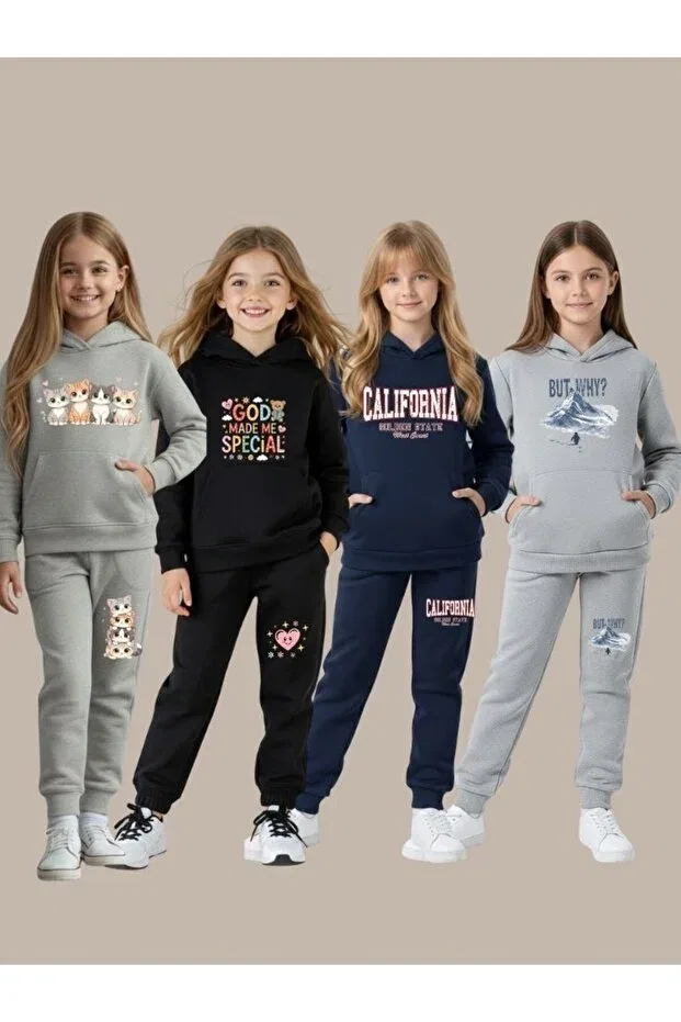Детский комплект спортивных костюмов для девочек с принтом Armikids Armicem, Multicolor-1