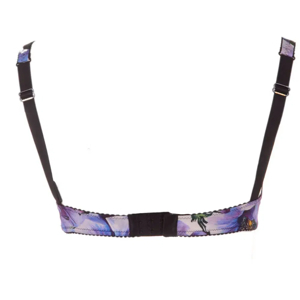 Женский бюстгальтер с цветочным принтом Dolce & gabbana, Purple — фото 2