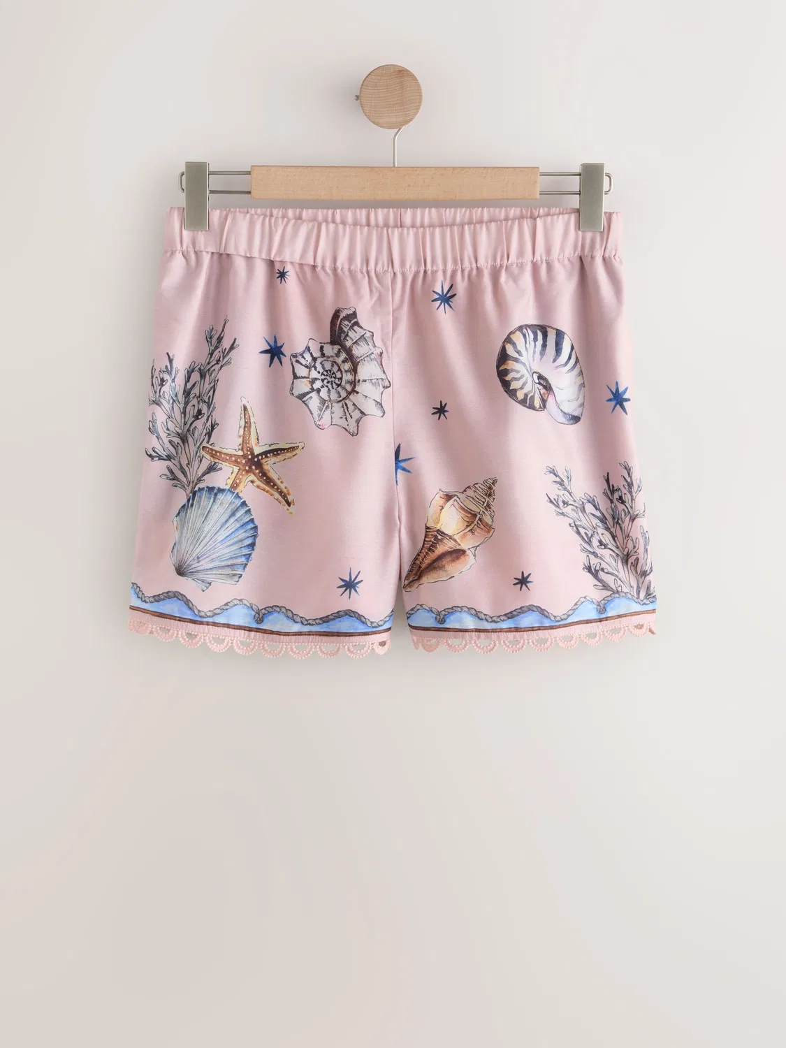 Шорты с принтом ракушек, Pink Shell Print Next, розовый — фото 3
