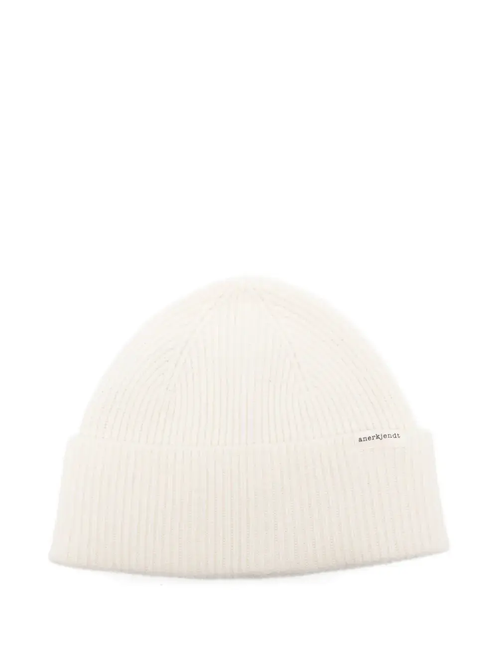 

Шерстяная шапка в резинку Anerkjendt, белый