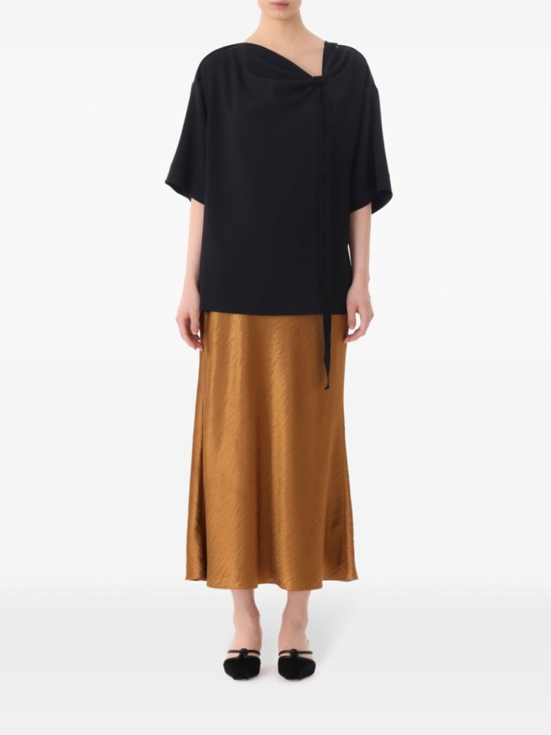 

Jason Wu Collection блузка с драпировкой, черный