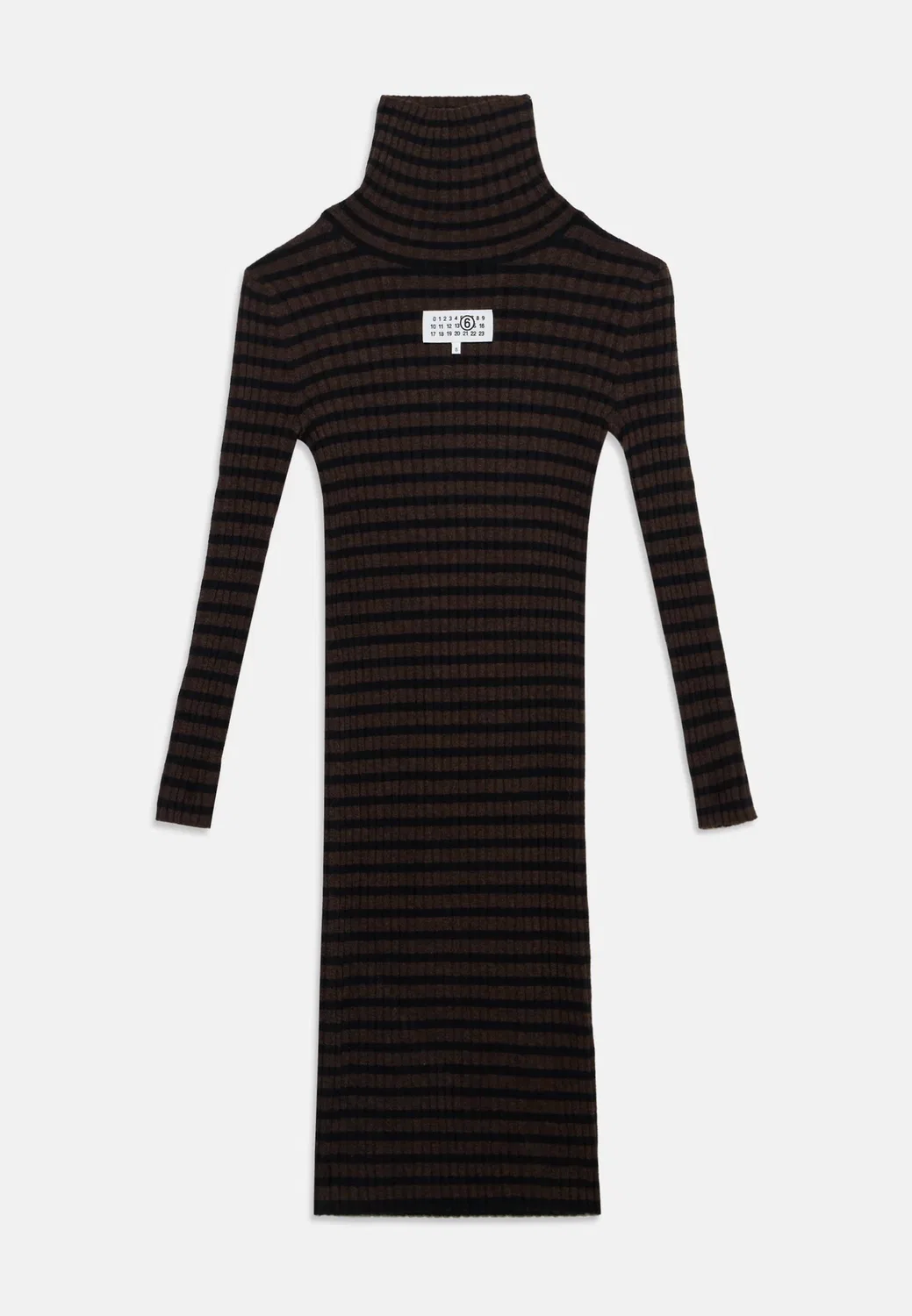 Платье-Свитер Mm6 Maison Margiela, Black/Brown — фото 3