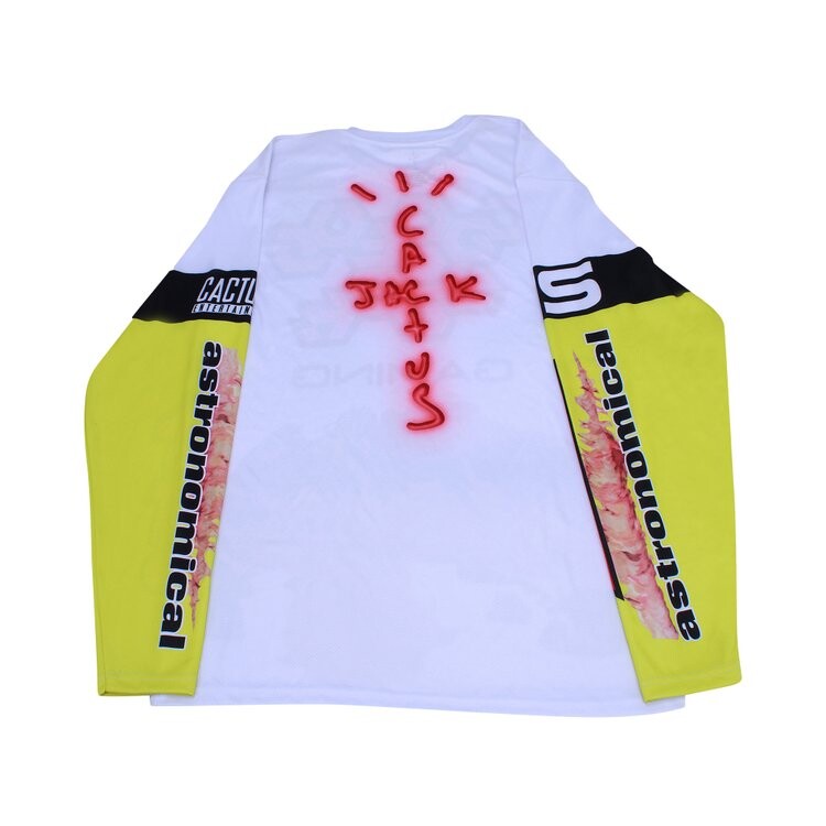 Лонгслив Cactus Jack by Travis Scott The Scotts Gaming II Long-Sleeve Jersey 'White', белый — фото 3