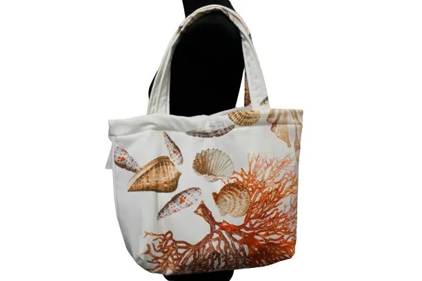 

Пляжная сумка Blumarine Seychelles Sponge With Coral Crystals, белый