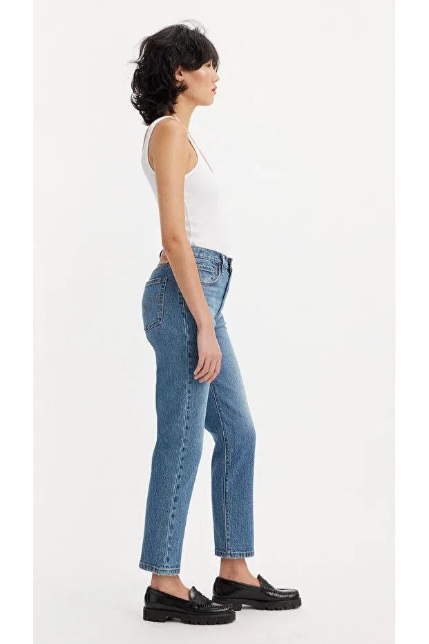 Женские джинсы прямого кроя 501 crop local tr blue its true Levi'S, Blue — фото 2