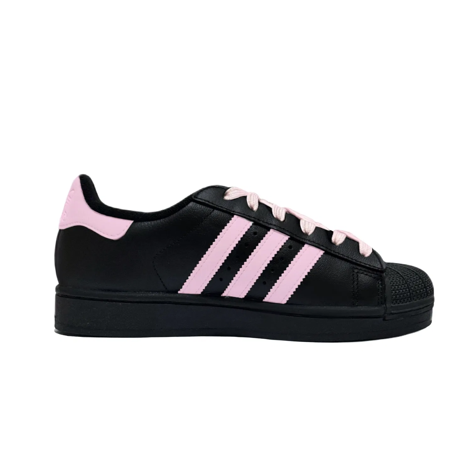 Детские кроссовки для скейтбординга с низким верхом, модель Superstar 2, Adidas Originals, Pink — фото 3