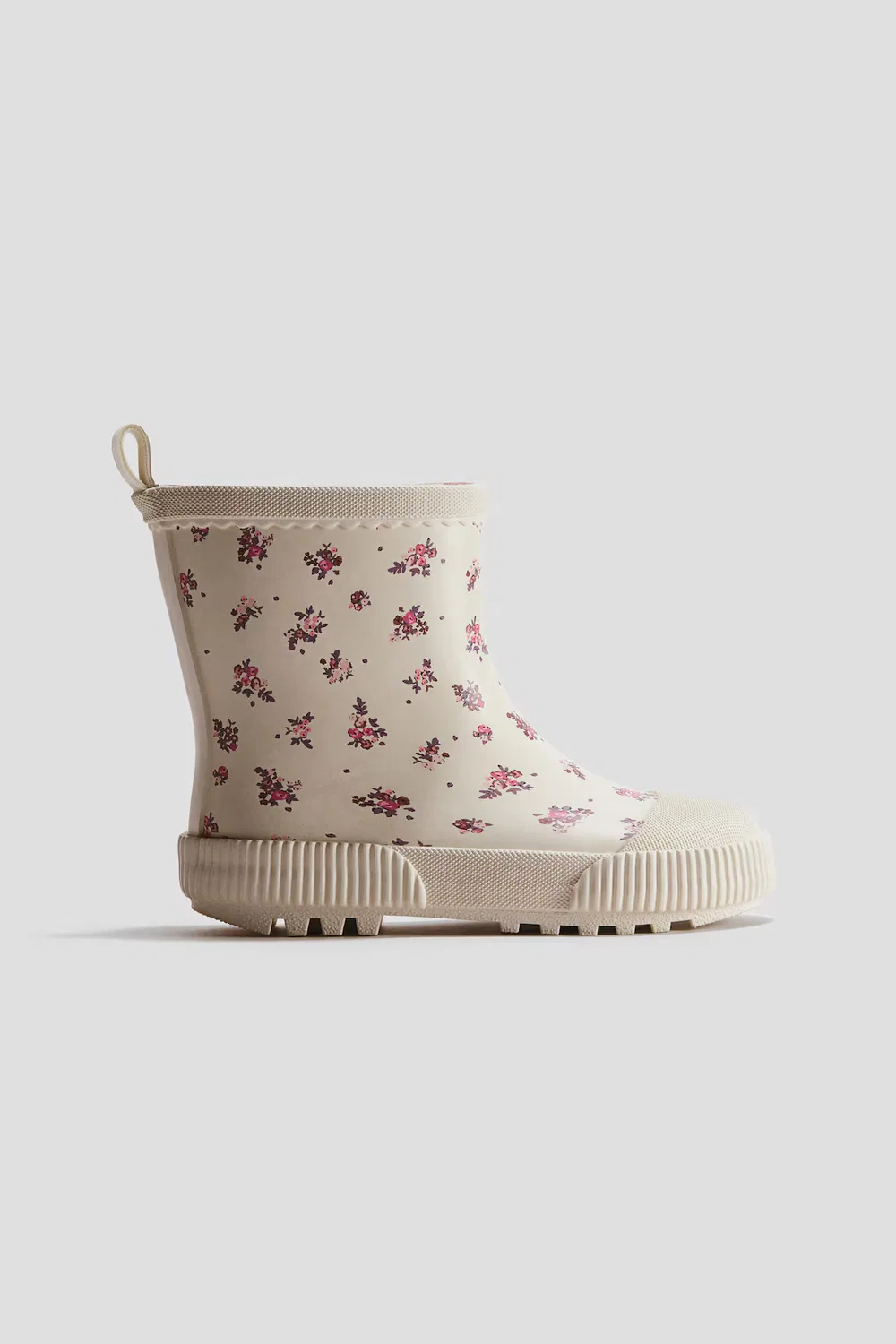 Резиновые сапоги с флисовой подкладкой H&M, Cremefarben/Geblümt — фото 3