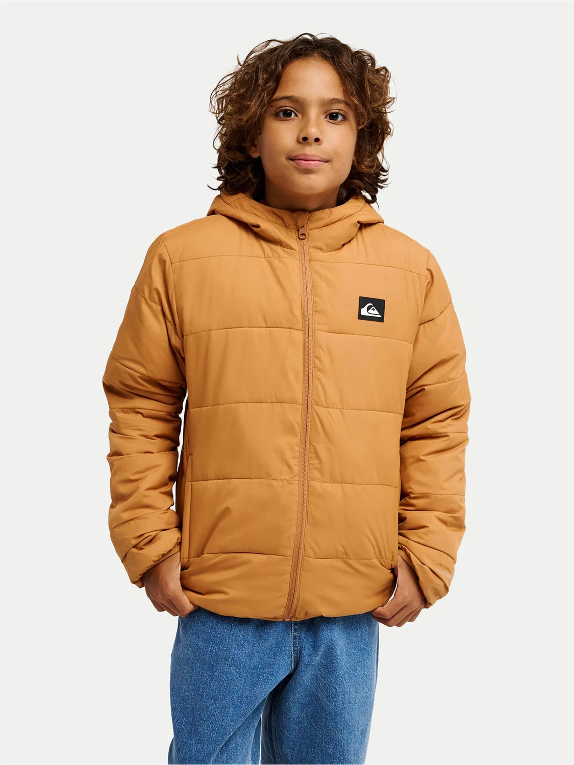 Зимняя куртка стандартного кроя для мальчика Scaly Reversible Quiksilver, оранжевый