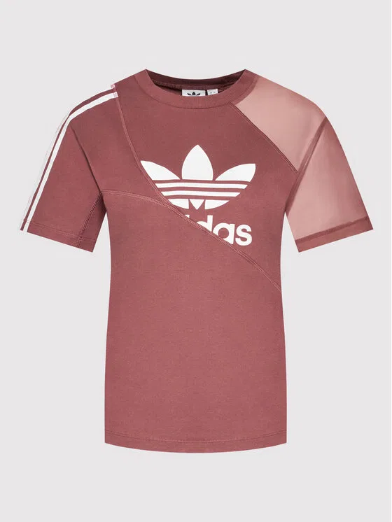 Футболка regular fit adicolor Split Trefoil Adidas, розовый — фото 4