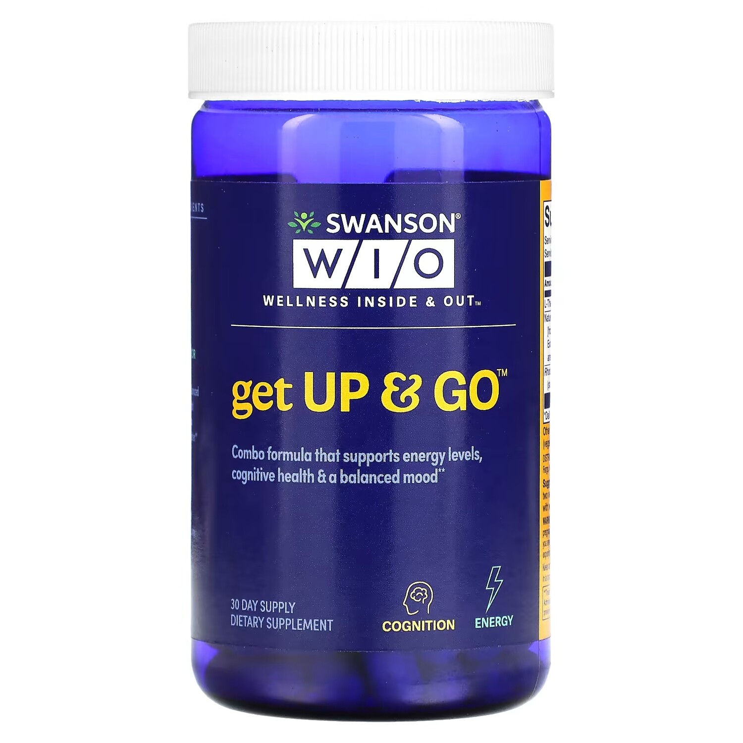 

Добавка Swanson WIO Get Up & Go, 60 капсул