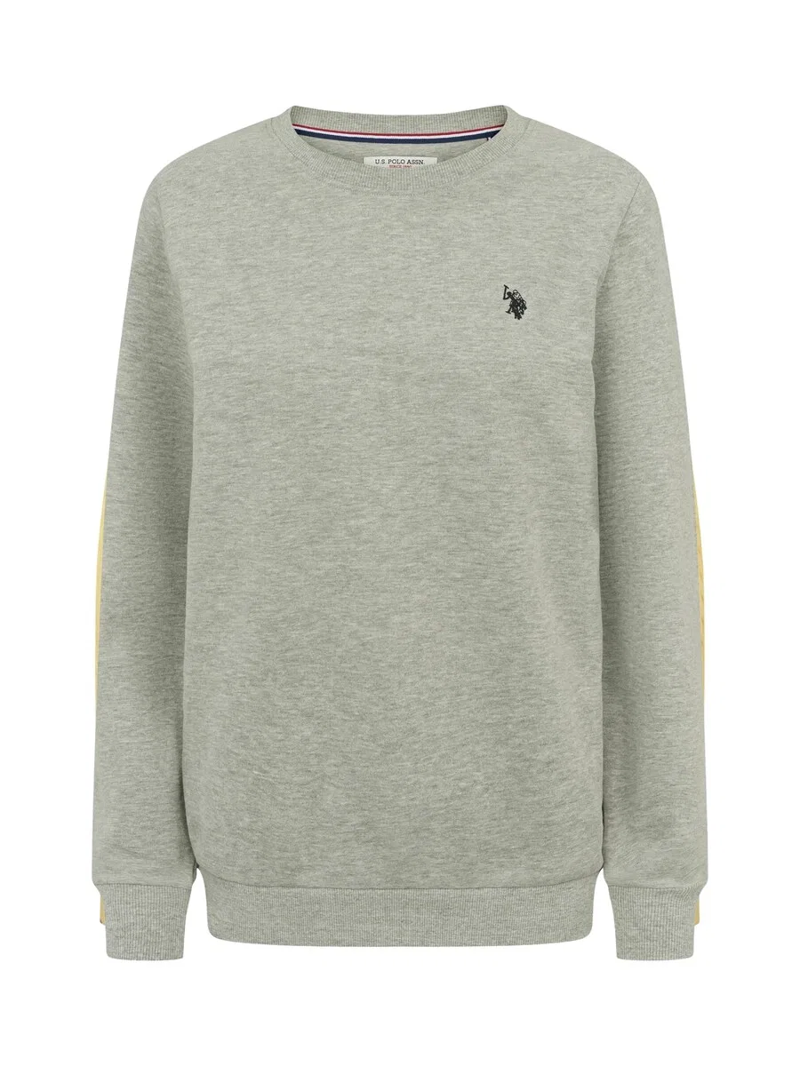 Толстовка U.S. Polo Assn. 'UWHelen' серого цвета с пятнистым рисунком
