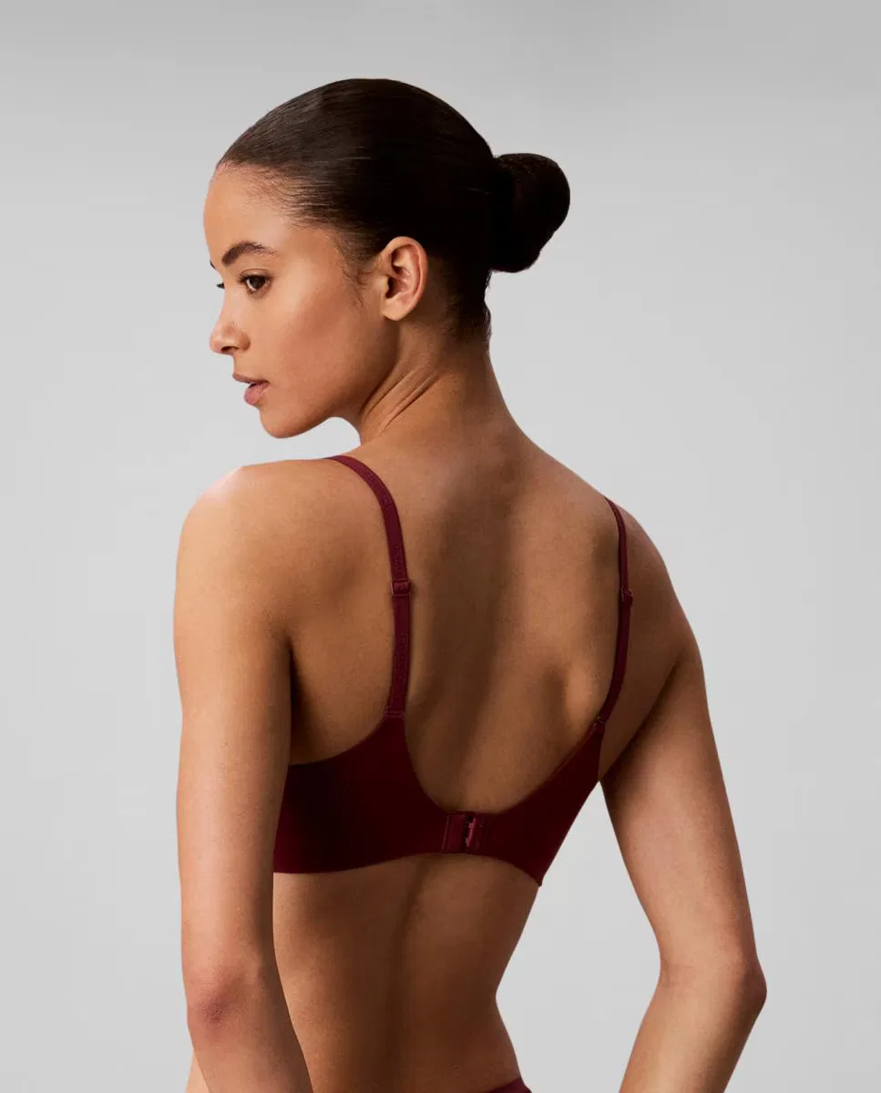 Женский бюстгальтер, Push-up, Calvin Klein, темно-красный — фото 2
